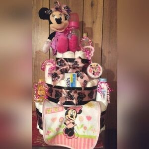 Minnie Mouse Diaper cake